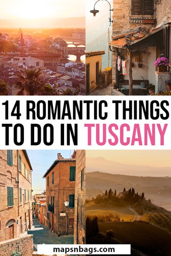 Romantic things to do in Tuscany, Italy Pinterest graphic