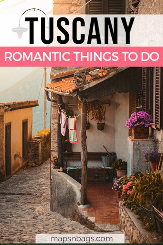 Romantic things to do in Tuscany, Italy Pinterest graphic