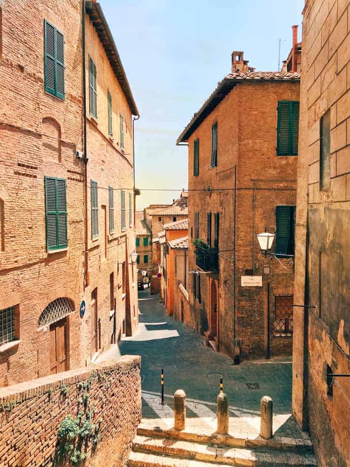 Romantic streets in Tuscany, Italy