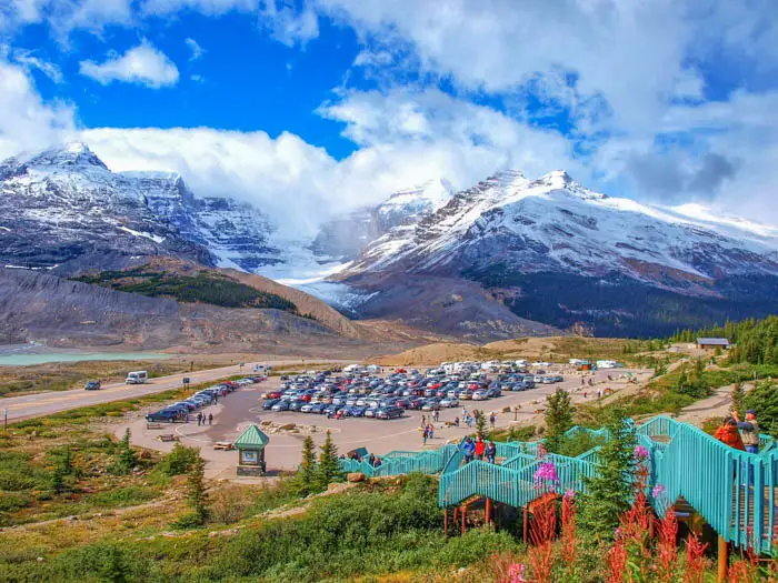 Columbia Icefield is a geat road trip in Canada