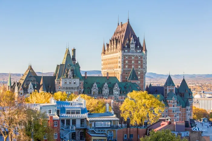 The Frontenac Castle in Old Quebec City