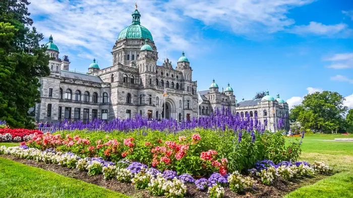 Historic parliament building in Victoria, Vancouver