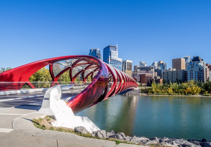 Peace Bridge in Calgary, Alberta