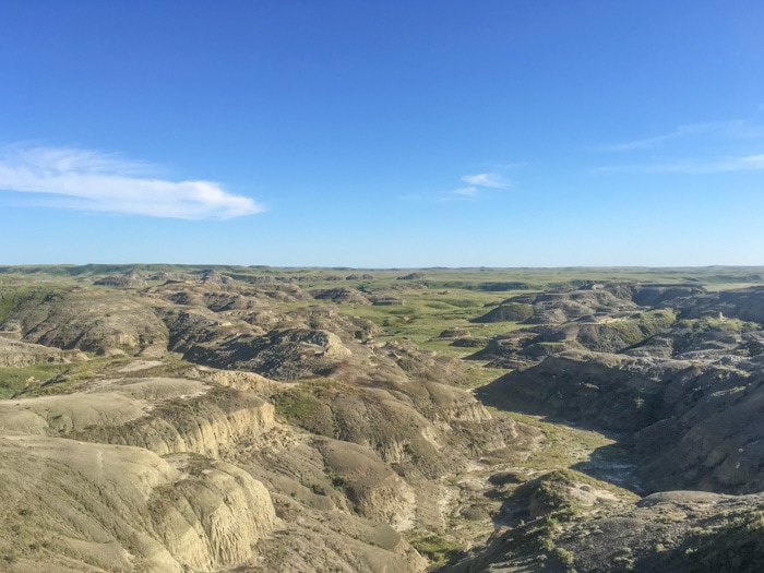 Valley of 1000 Devils Route in Grasslands National Park, Canada