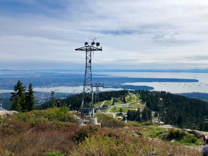 Grouse Grind View over Vancouver Canada