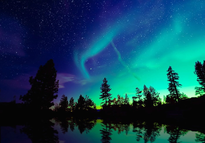 Northern Lights in Yellowknife, Canada