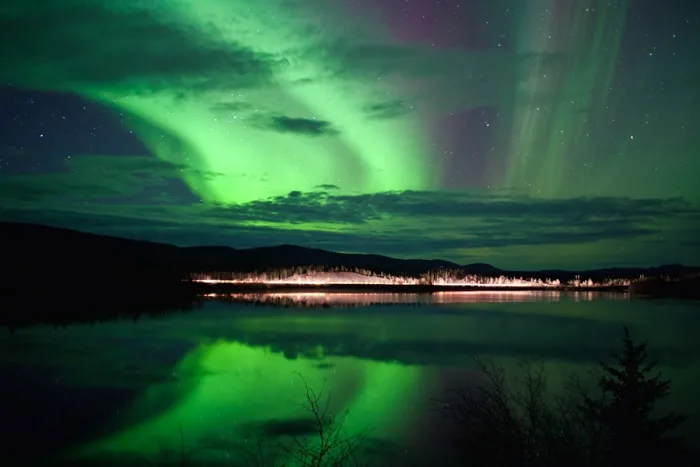Northern Lights in Whitehorse, Yukon
