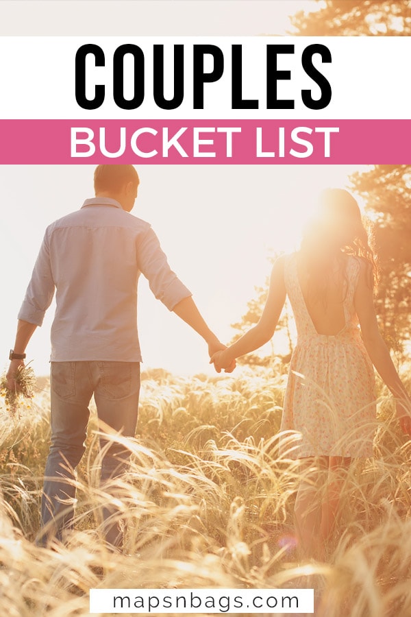 Couples bucket list Pinterest graphic