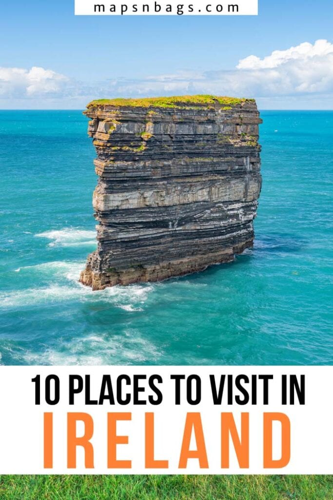 Places to visit in Ireland Pinterest graphic