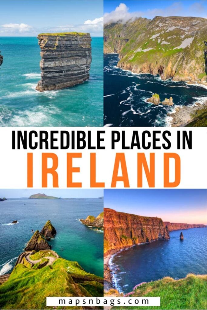 Places to visit in Ireland Pinterest graphic