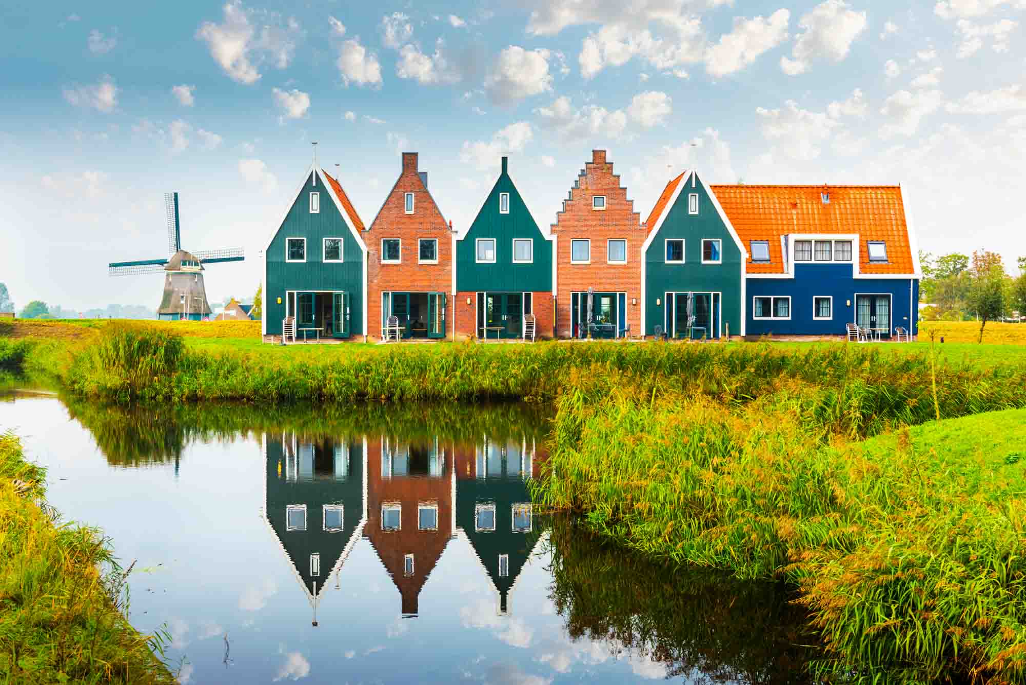 The Netherlands is famous for its cute houses