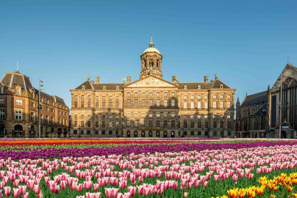 Royal Palace is one of the famous landmarks in the Netherlands