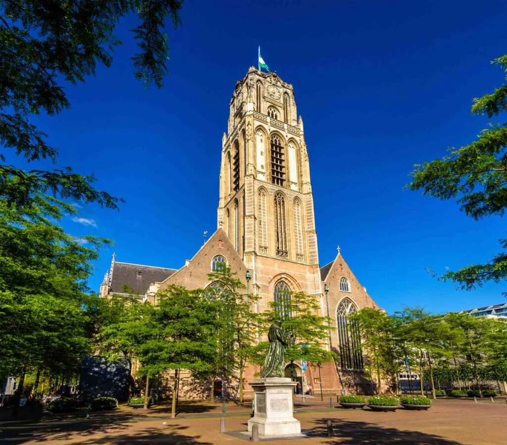 Wandering around the Grote of Sint-Laurenskerk is one of the cool things to do in Rotterdam