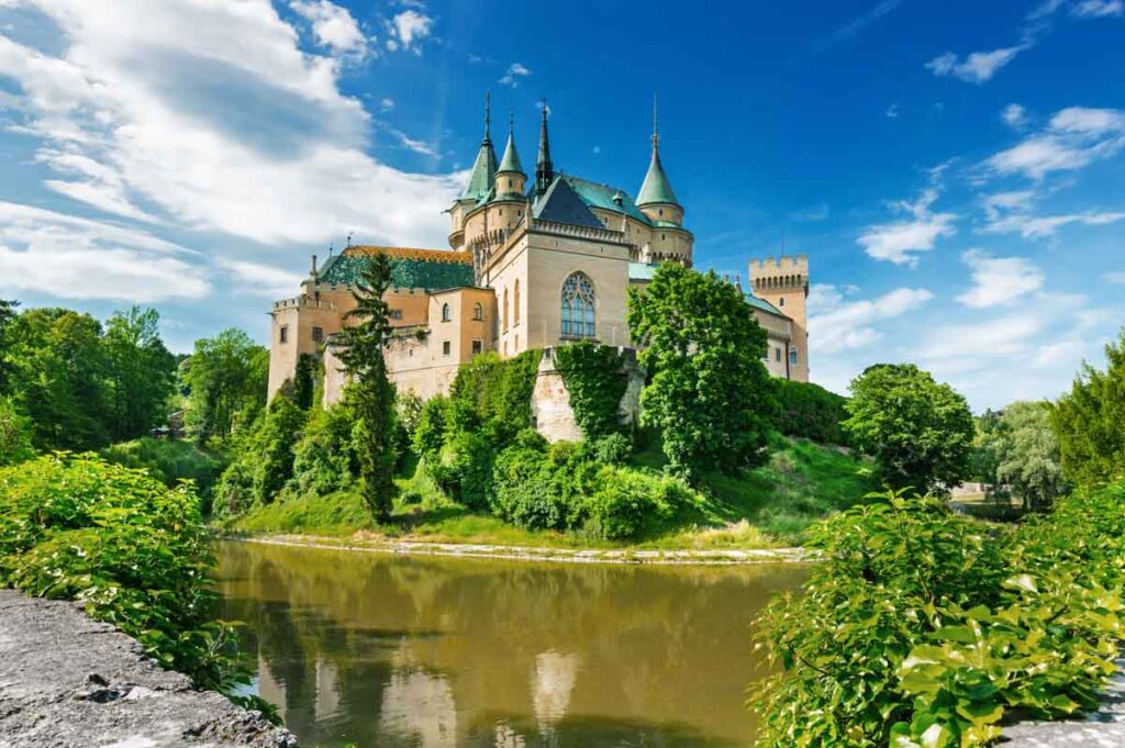 The beautiful medieval Bojnice Castle in Slovakia