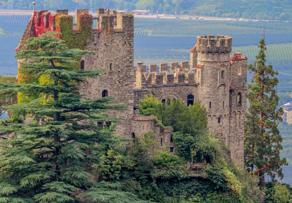 Beautifully preserved Brunnenburg Castle in Italy