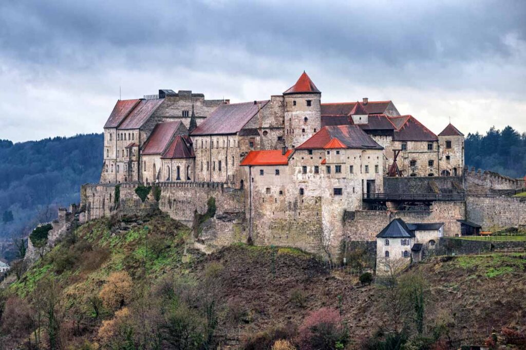 Impregnable Burghausen Castle in Germany