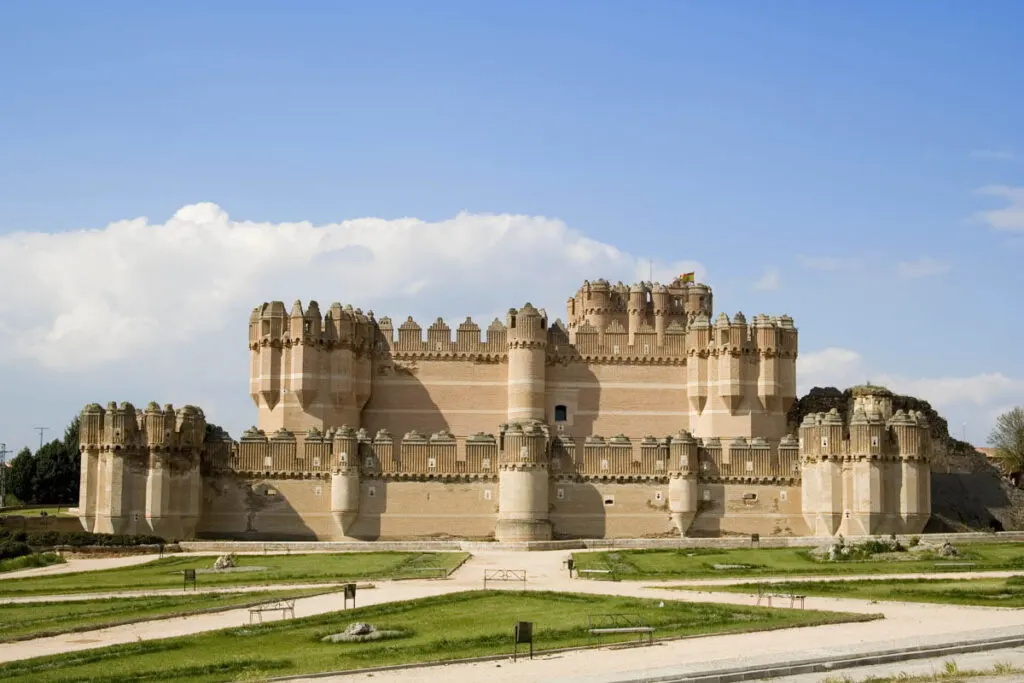 The towering Castle of Coca in Central Spain