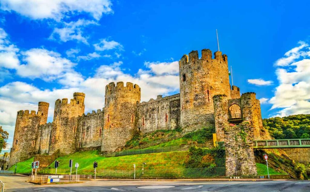 The famous Conwy Castle in Wales