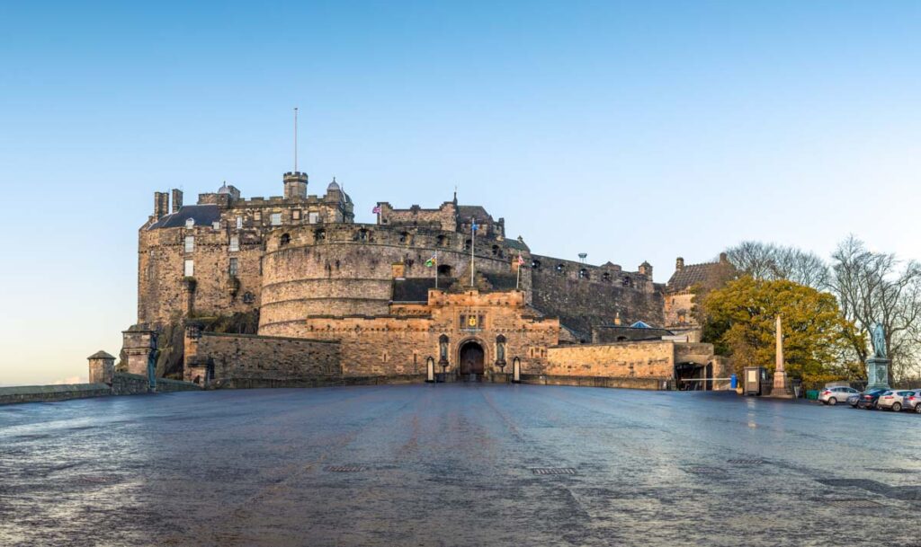 The spectacular Edinburgh Castle in Scotland, UK