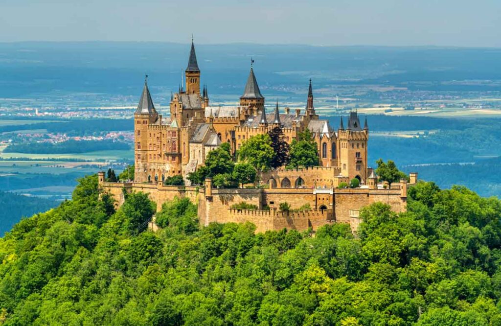 The gigantic Hohenzollern Castle, Germany