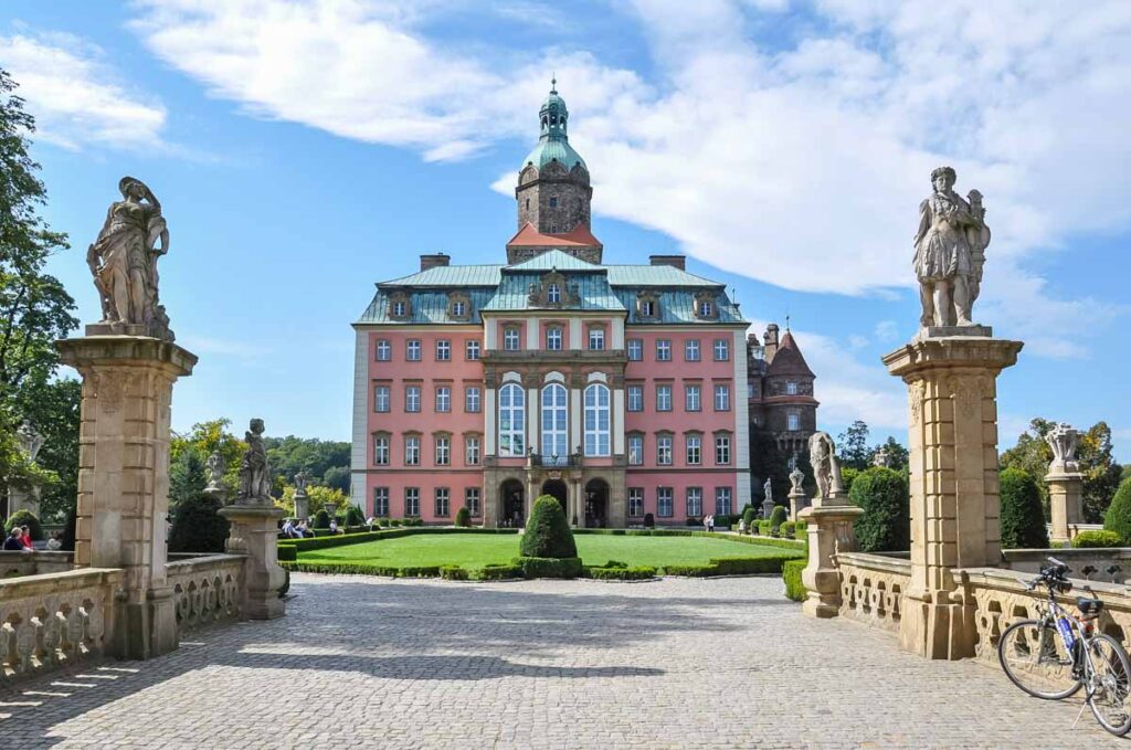 The imposing Ksiaz Castle in Poland