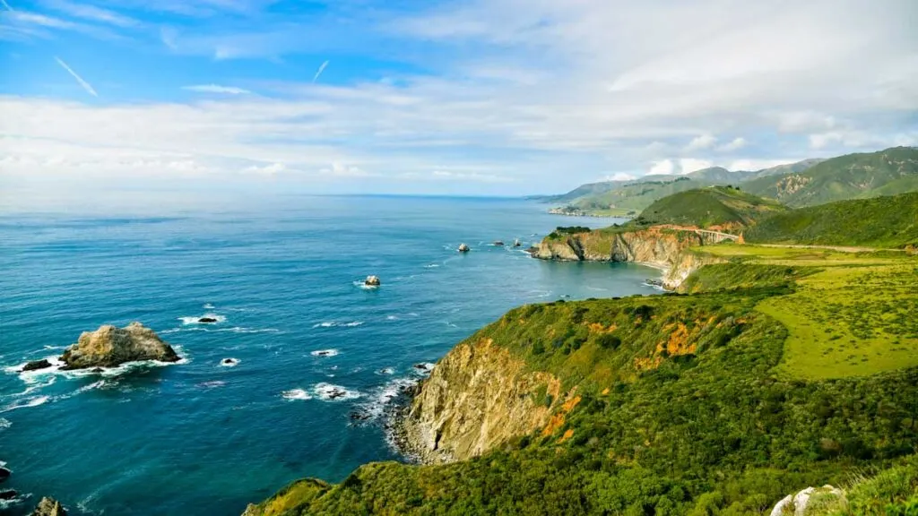 Spectacular scenery in Big Sur, California