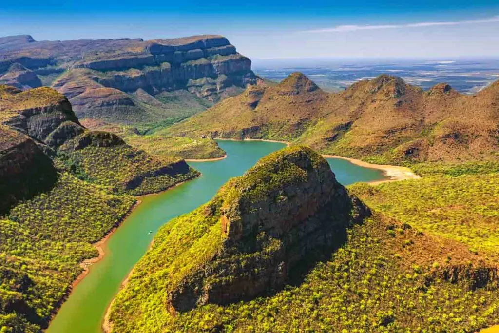 Panoramic view Blyde River Canyon in South Africa