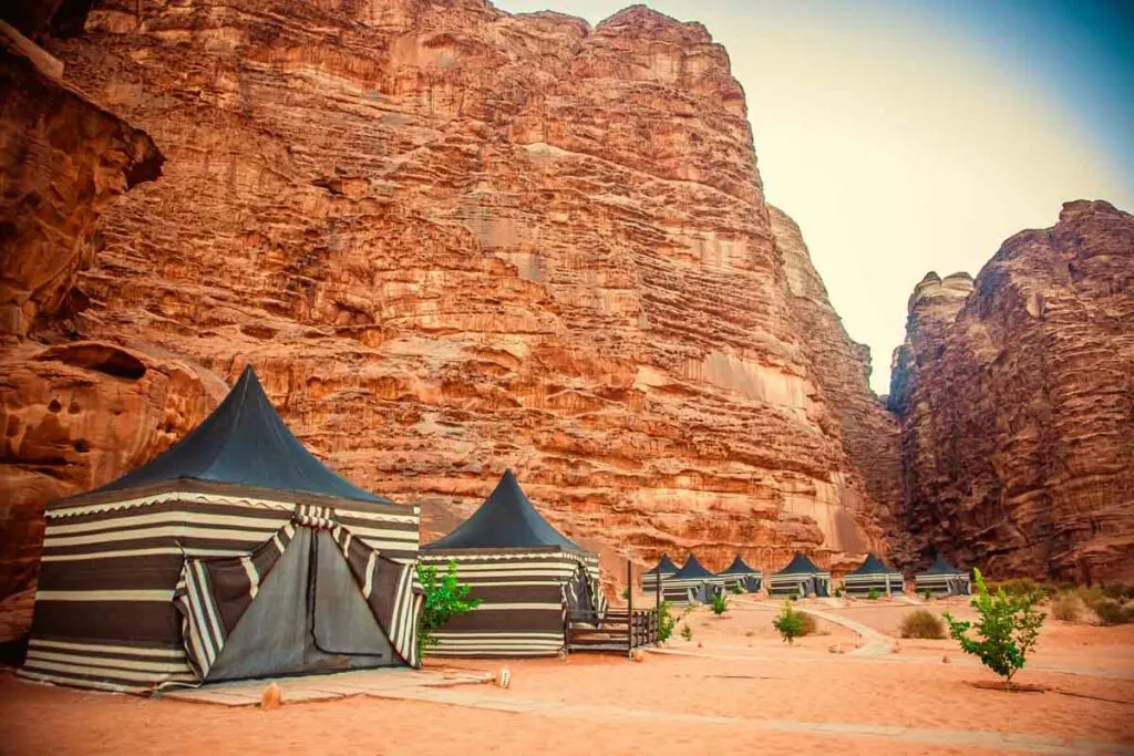 Interesting Glamping Tents in Wadi Rum, Jordan