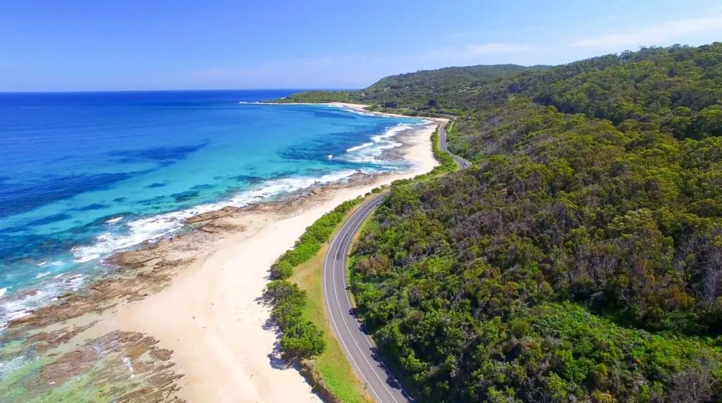 Scenic Great Ocean Road in Australia