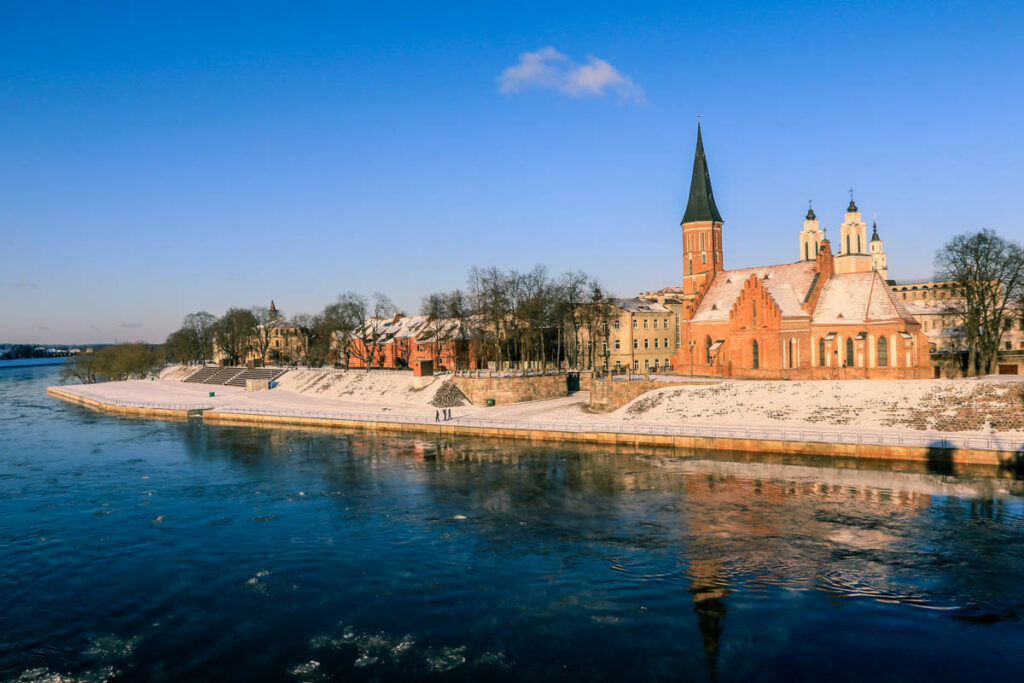 Scenic view of Kaunas Castle in Lithuania