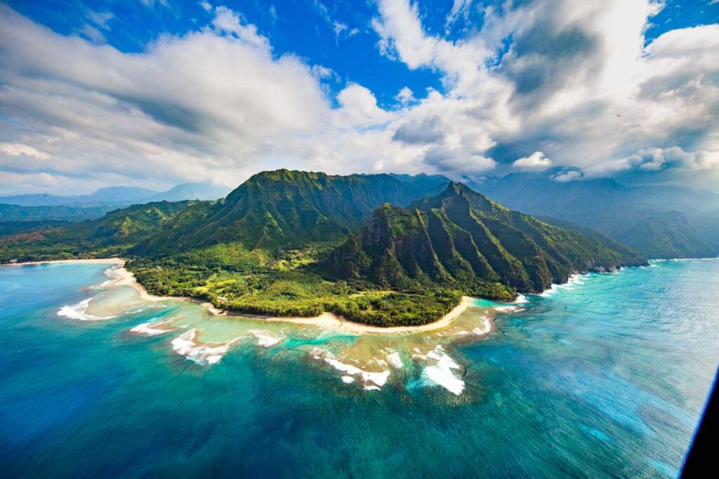 Excellent Na Pali Coast in Kauai in Hawaii, USA