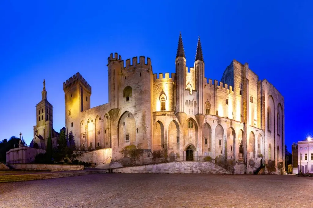 The extravagant Palais des Papes in France