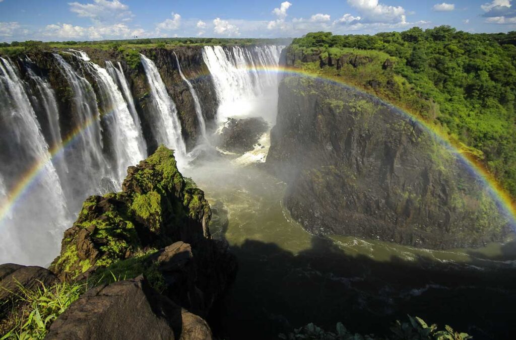 Magnificent Victoria Falls in Zimbabwe