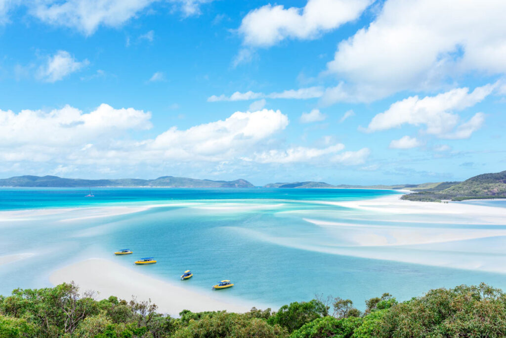 Immaculate Whitehaven beach in Australia