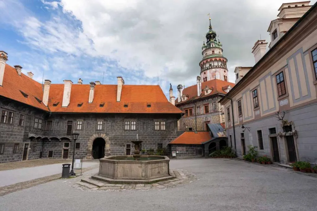 Český Krumlov Castle in Czech Republic