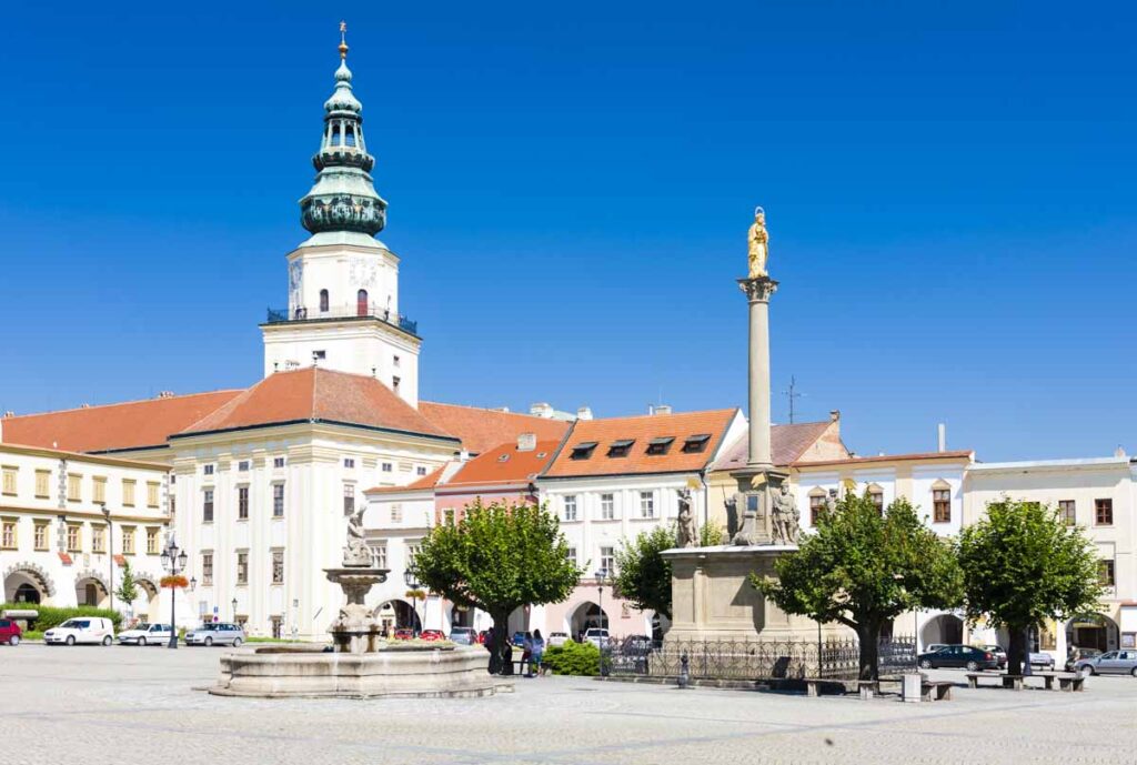 Kromeriz Archbishop's palace Castle in Czech Republic