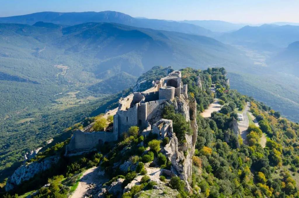 Majestic Château de Peyrepertuse is one of the extraordinary castles in France