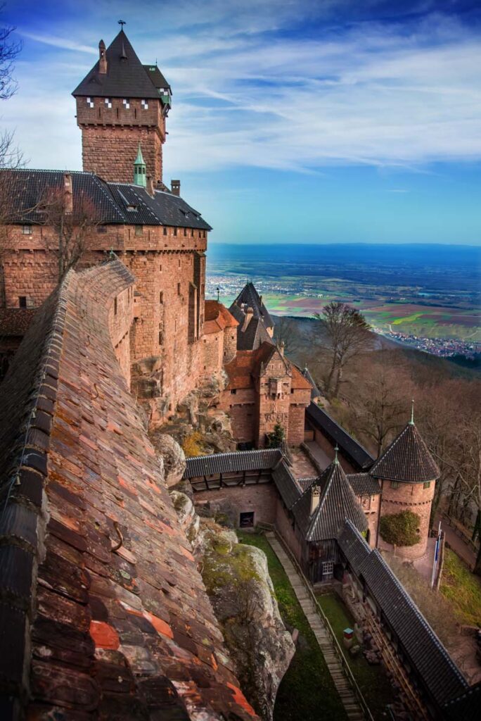 The fascinating Château du Haut-Koenigsbourg is one of the magical castles in France worth visiting