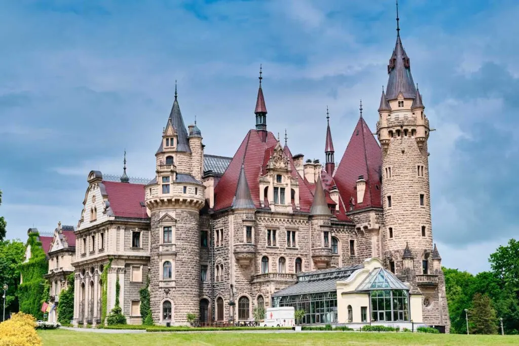 Moszna Castle is one of the most beautiful fairy tale-looking castle in Poland