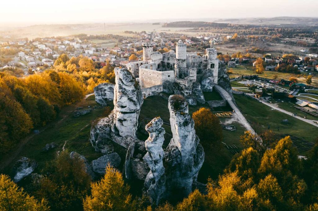 Ogrodzieniec Castle is one of the popular castles in Poland