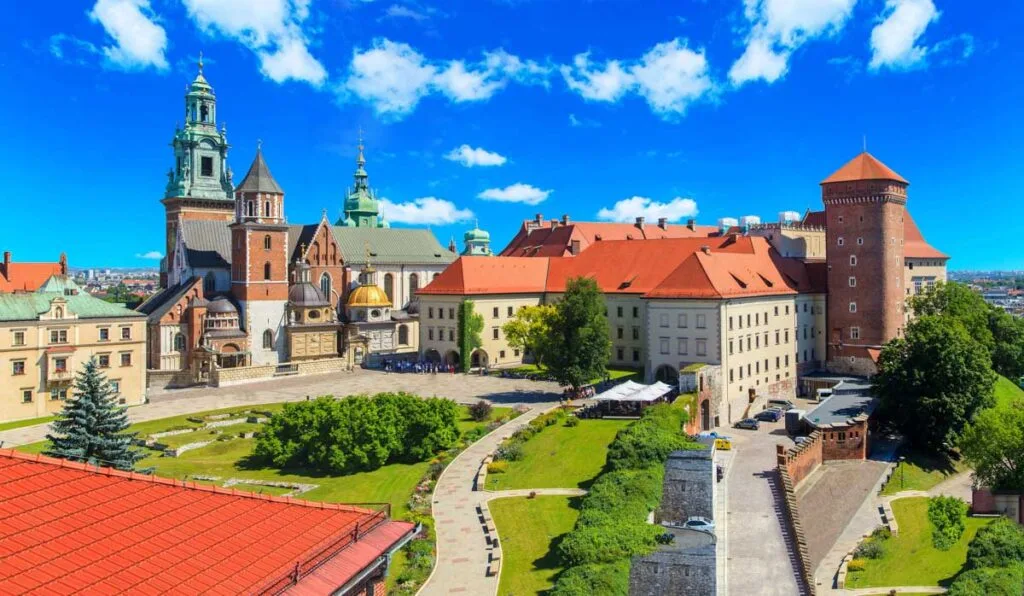 Wawel Royal Castle is one of the fairy tale castles in Poland