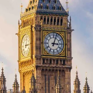 Big Ben clock, a landmark of London