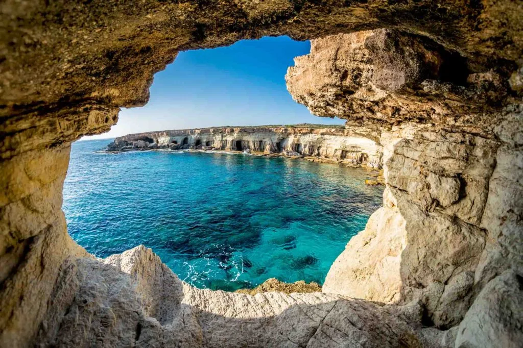 Sea Caves in Cape Greco, Cyprus