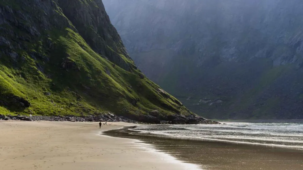 Beach Kvalvika, Norway