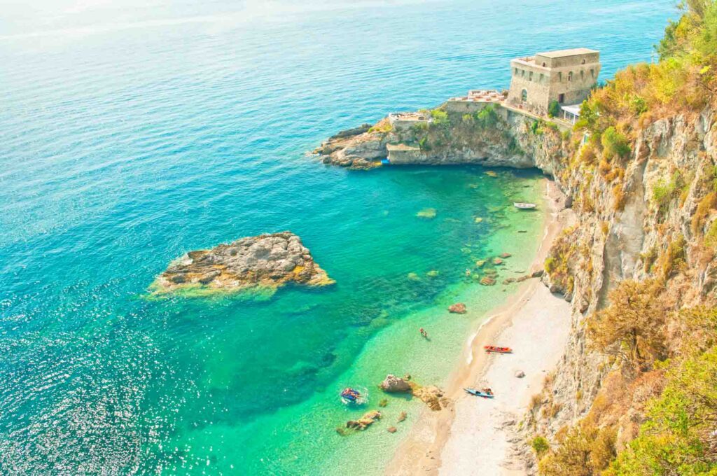 Spiaggia di Cauco beach, Amalfi, Italy