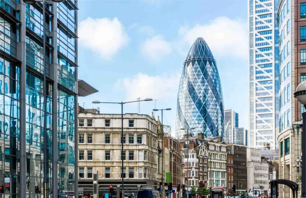 Gherkin building in London