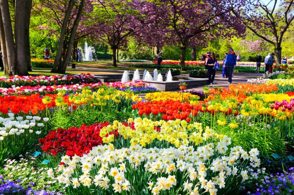 Keukenhof is hands-down one of the prettiest (and most crowded) European gardens