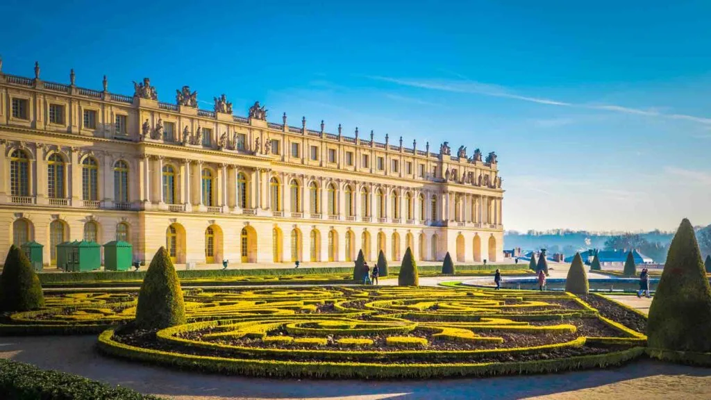 Palace Versailles and gardens near Paris, France