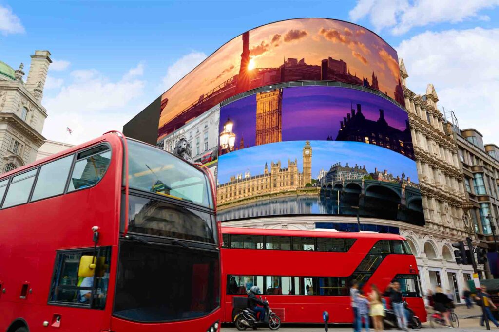 Piccadilly Circus in London