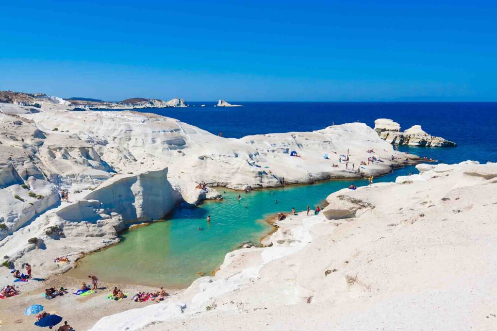 Sarakiniko beach, Milos island, Greece